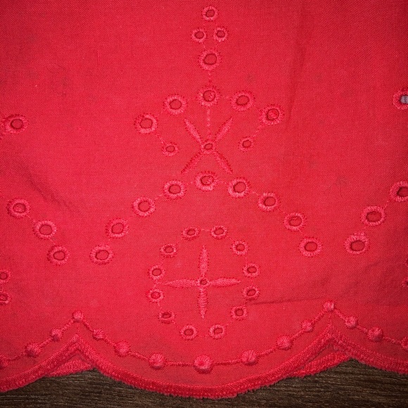 Carter’s Red Embroidered Top - Picture 3 of 4